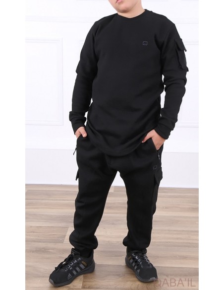 Ensemble qabail enfant sniper Neo noir
