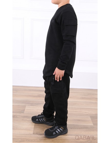 Ensemble qabail enfant sniper Neo noir