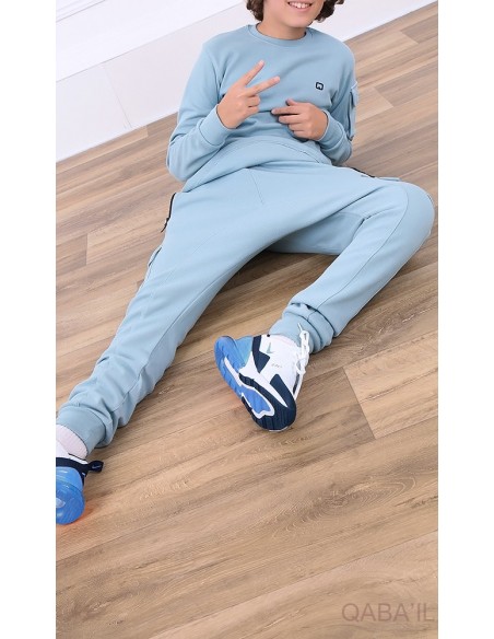 Ensemble qabail enfant sniper Neo bleu horizon