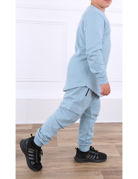 Ensemble qabail enfant sniper Neo bleu horizon