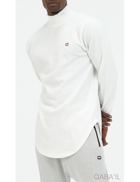 Pullover mit Stehkragen qaba'il ecru