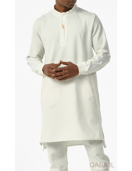 Qamis qabail qc Subtil ecru