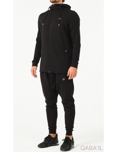 Ensemble qabail jacked relaxed premium black