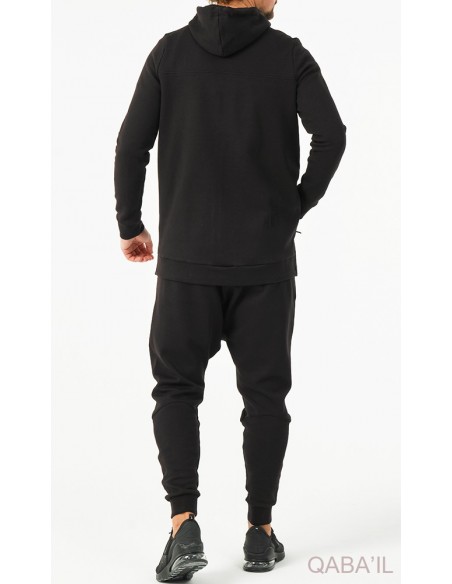 Ensemble qabail jacked relaxed premium black