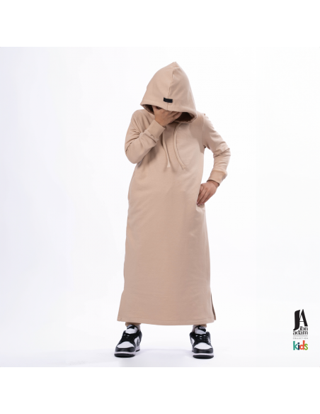 Qamis jogging enfant Ibn Adam beige