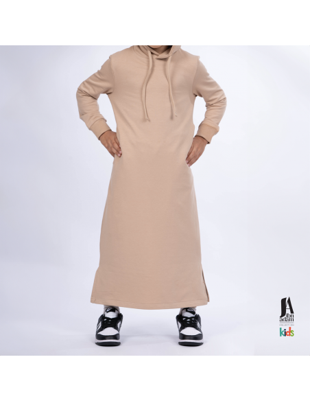 Qamis jogging enfant Ibn Adam beige