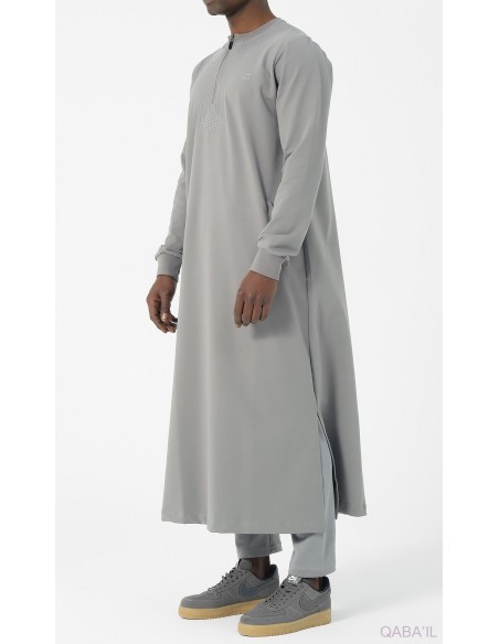 Qamis qabail amwaj gris