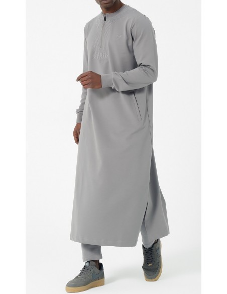 Qamis qabail amwaj gris