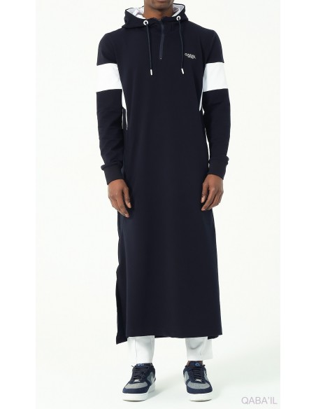 Qamis qabail Unik bleu nuit