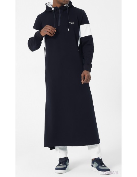 Qamis qabail Unik bleu nuit