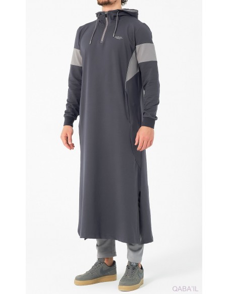 Qamis qabail Unik gris anthracite