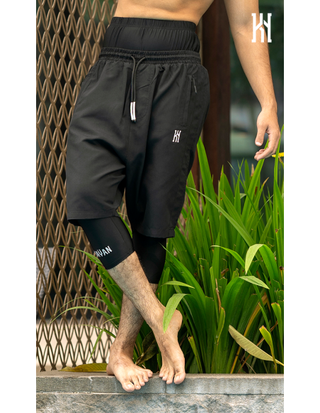 Sarouel de bain kyYn schwarz