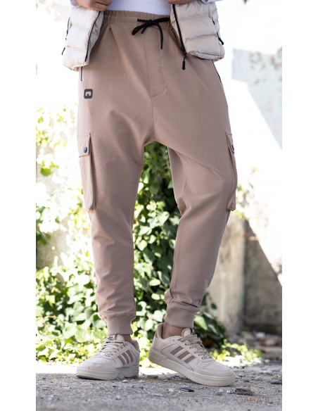 Sarouel cargo qabail bootcamp beige