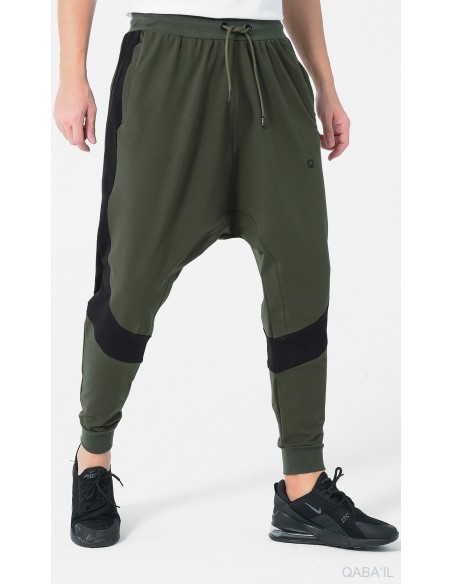Sarouel qabail performance Bi color Kaki / noir