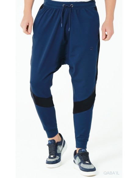 Sarouel qabail performance Bi color Indigo / bleu