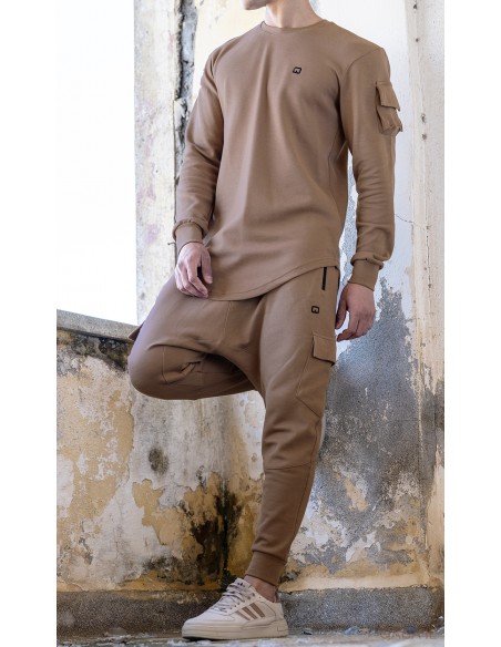 Ensemble sniper qaba'il beige Kamel