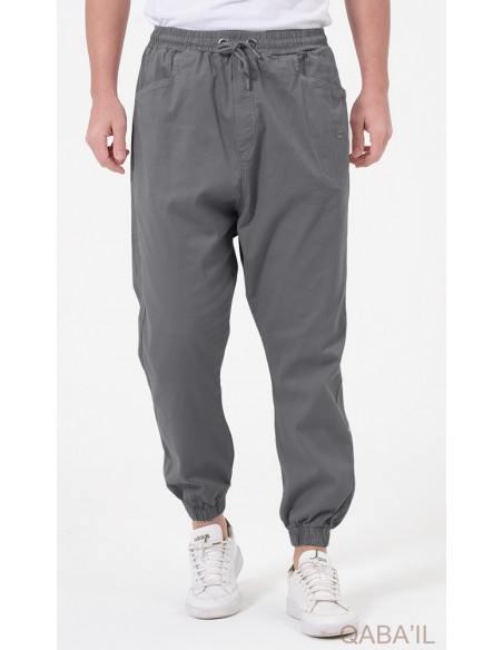 Sarouel qabail activ stretch gris anthracite