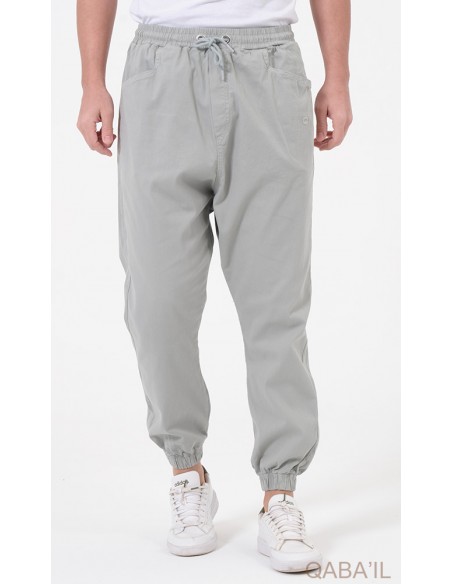 Sarouel qabail activ stretch gris clair
