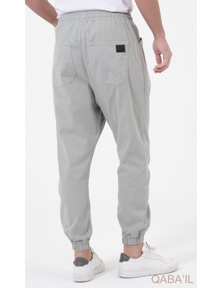 Sarouel qabail activ stretch gris clair