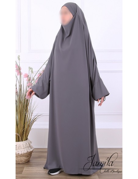 Jilbeb 1 piece jamila grey