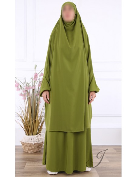 Jilbeb 2-delige rok Jamila groente