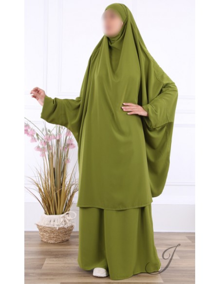 Jilbeb 2-delige rok Jamila groente