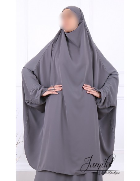 Jilbeb 2-delige rok Jamila grijs