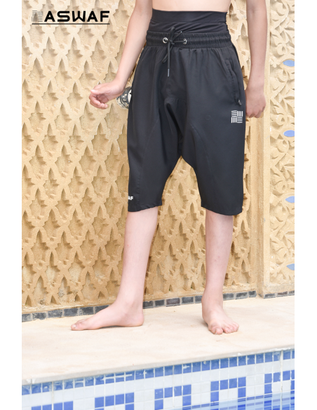 Saroual de bain enfant " Aswaf " noir