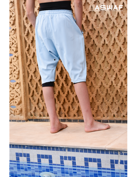 Saroual de bain enfant " Aswaf " bleu