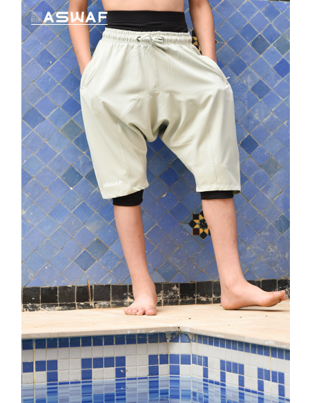 saroual de bain enfant " Aswaf " vert clair