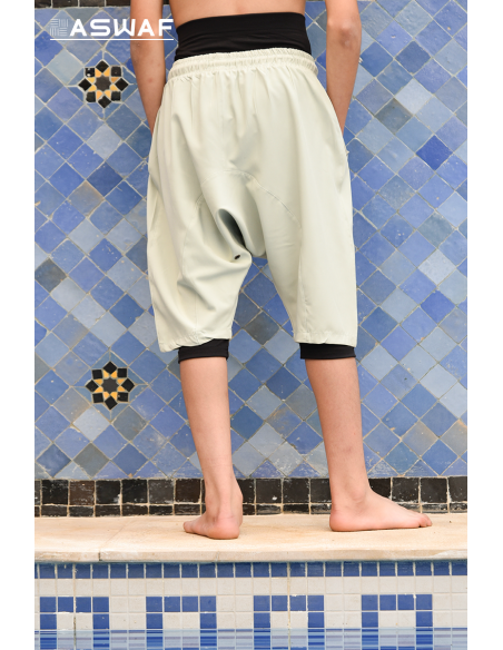 saroual de bain enfant " Aswaf " vert clair