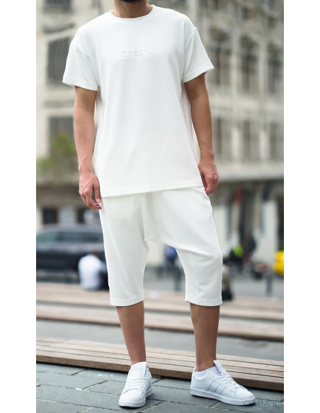 Ensemble qabail oversized ecru