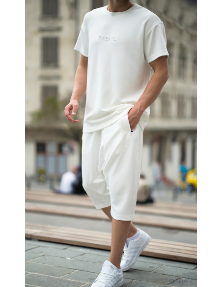 Ensemble qabail oversized ecru