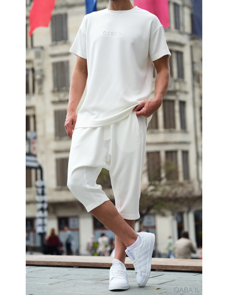 Ensemble qabail oversized ecru