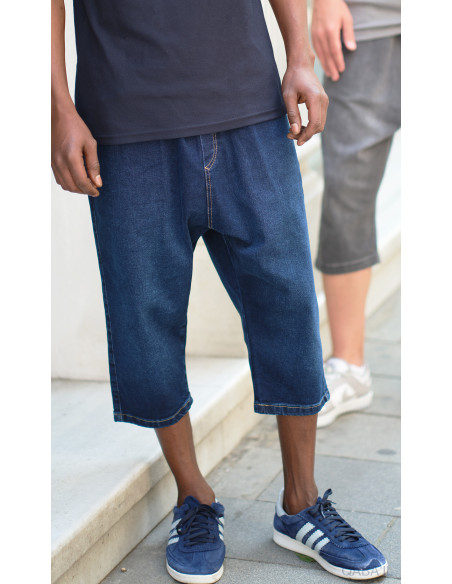 bermuda jean qabail bleu brut