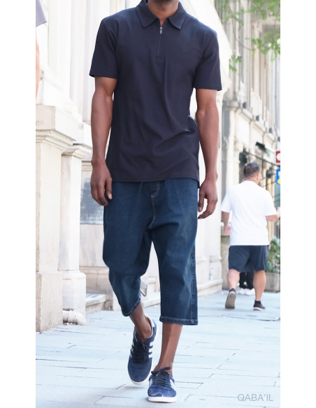 bermuda jean qabail bleu brut