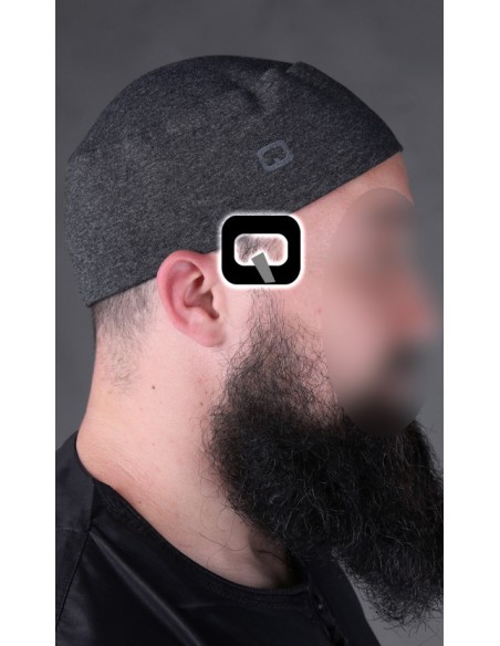chachia qaba'il donkergrijs