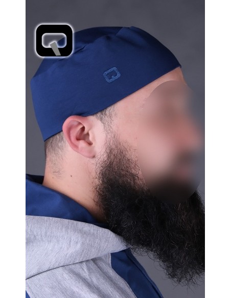 chachia qaba'il indigo blauw
