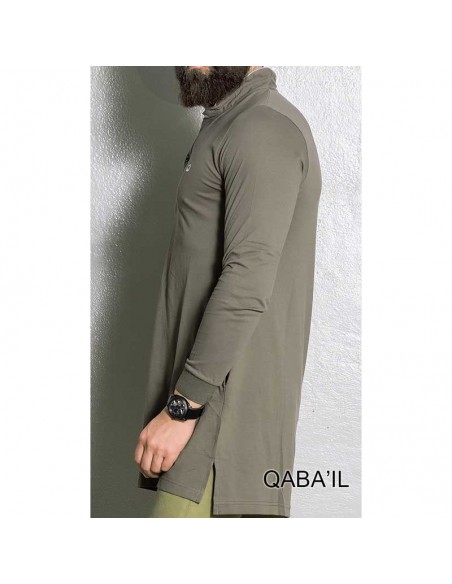 Polo long qaba'il kaki