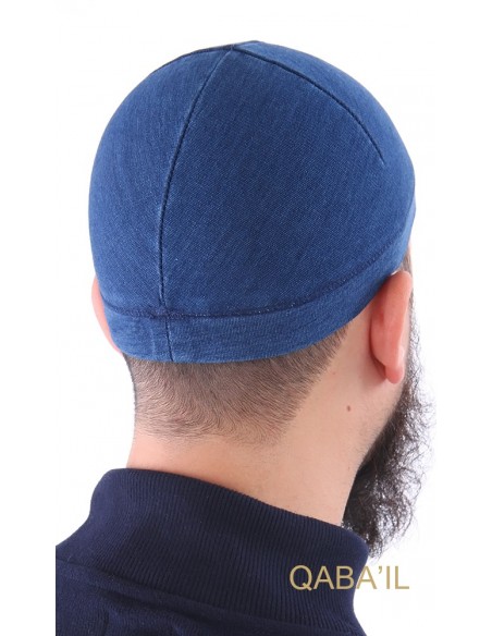 Bonnet qaba'il jean clair