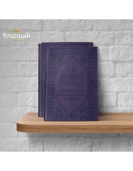 Coran arabe / français violet