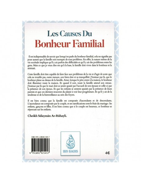Les causes du bonheur familial