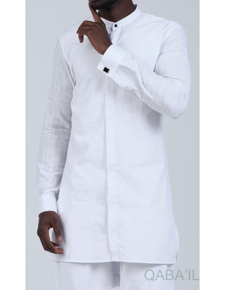 chemise qaba'il blanche