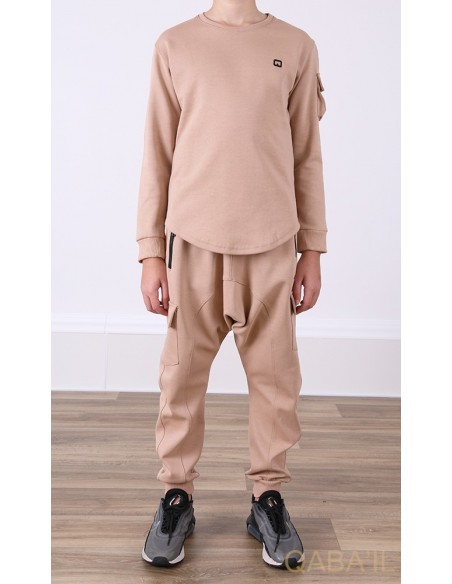 Qaba'il kindersluiperset beige