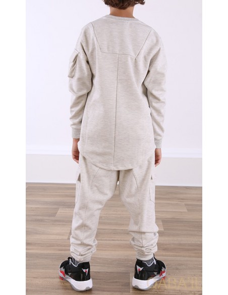 Ensemble Qaba'il sniper enfant blanc chiné