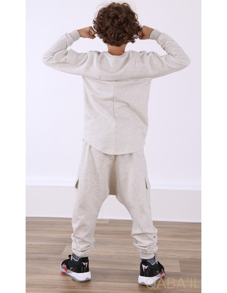 Ensemble Qaba'il sniper enfant blanc chiné