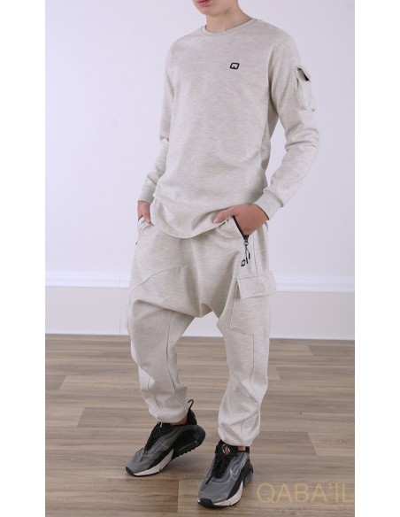 Ensemble Qaba'il sniper enfant blanc chiné