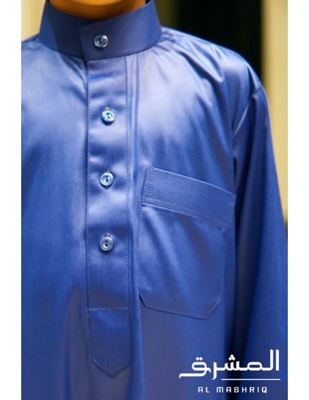 Saudi-Arabischer Qamis "AL MASHRIQ" Kind blau