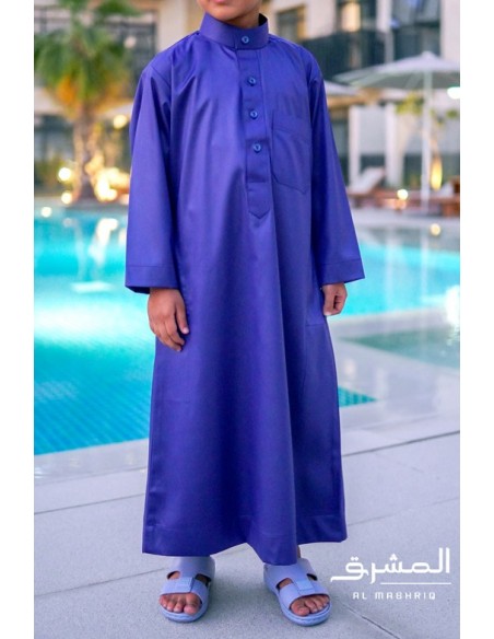 Saudi-Arabischer Qamis "AL MASHRIQ" Kind blau