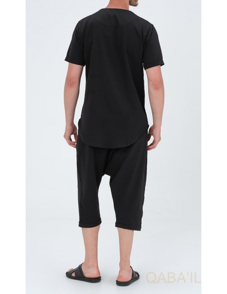 Tee shirt azur qaba'il noir